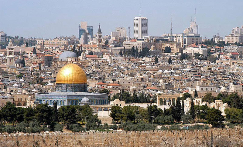 Blick auf die Altstadt Jerusalems vom Ölberg gesehen. Foto: wikimedia | Wayne McLean | CC BY 2.0