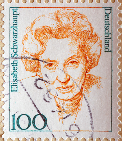 Briefmarke Elisabeth Schwarzhaupt 1997. Foto: AdobeStock, Zabanski, 427050659 Briefmarke Elisabeth Schwarzhaupt 1997. Foto: AdobeStock, Zabanski, 427050659