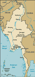 Karte Myanmar