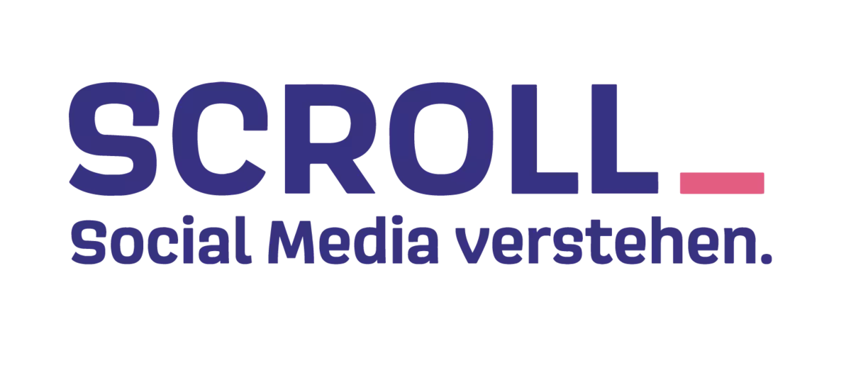 Projektlogo "SCROLL_ Social Media verstehen". Grafik: Elena Denzler | LpB BW