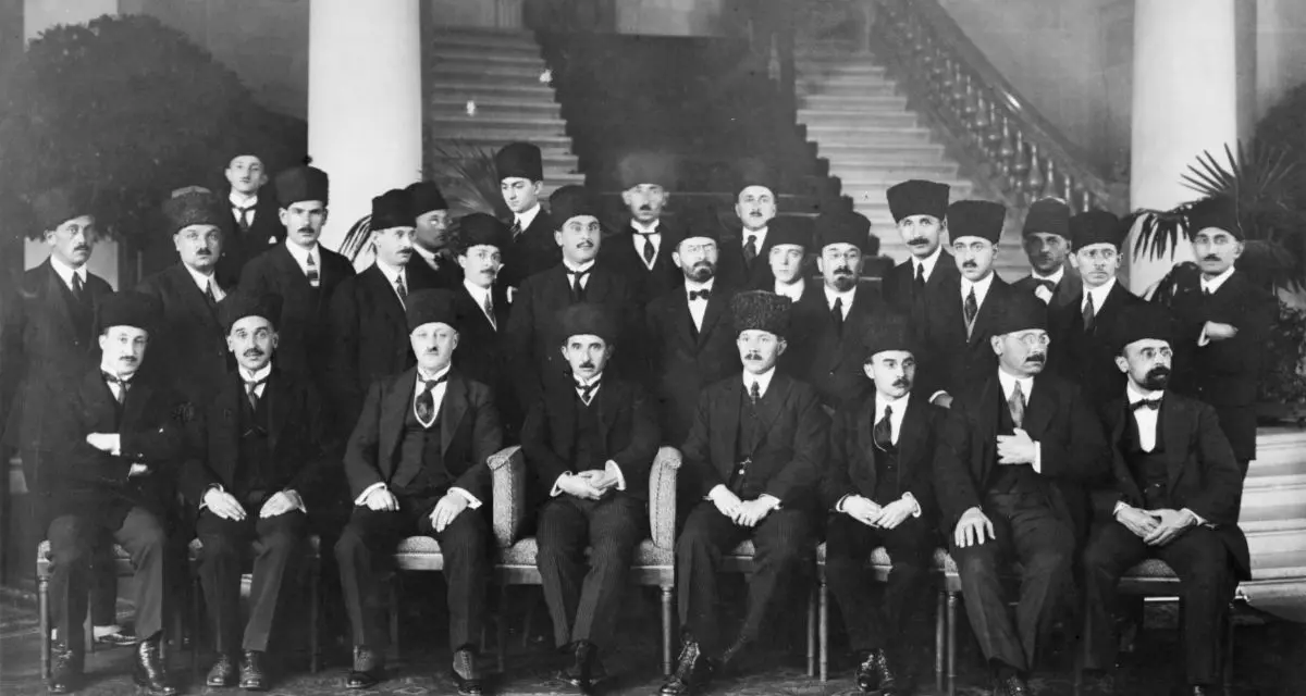Türkische Delegation in Lausanne 1923.