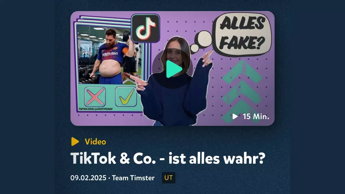 Screenshot Video "Team Timster: TikTok & Co. - ist alles wahr?"