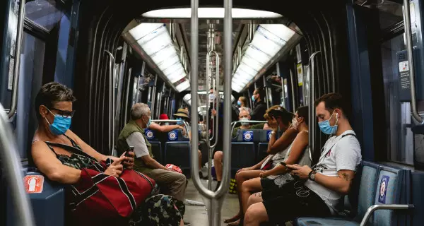 U-Bahn-Fahren in Corona-Zeiten