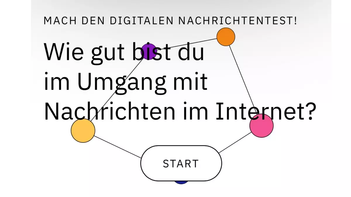 Screenshot Internetseite: Der Newstest.