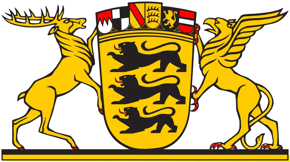 Landeswappen Baden-Württemberg.
