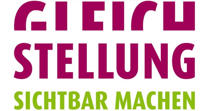 Logo der Ausstellung Gleichstellung Sichtbar machen