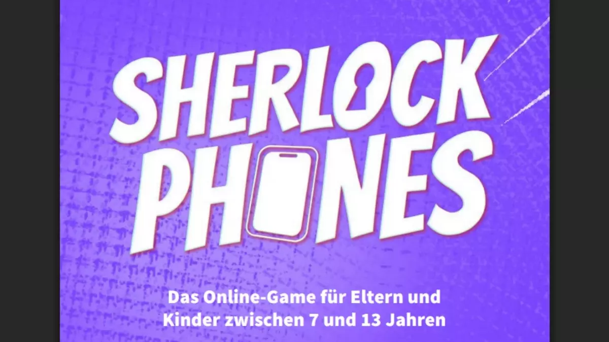 Titelbild der Broschüre zum Online-Game "Sherlock Phones". Foto: Screenshot Broschüre.