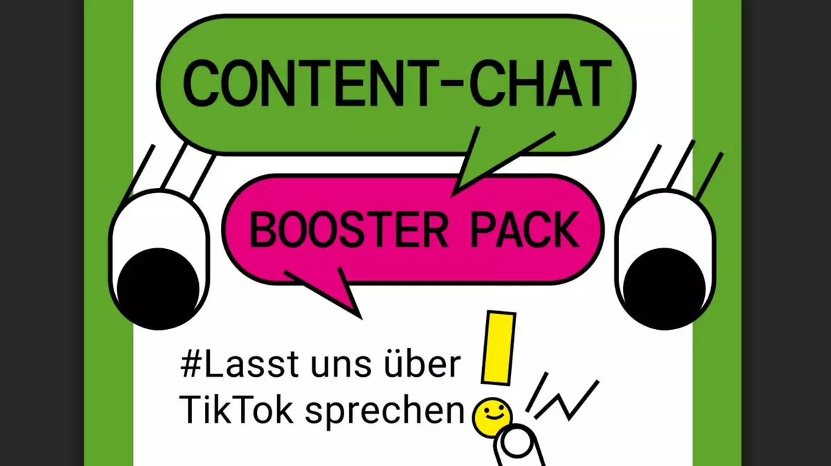 Titelbild Spiel: Lasst uns über TikTok sprechen! Spielerisch über TikTok-Erfahrungen ins Gespräch kommen (Amadeu Antonio Stiftung).