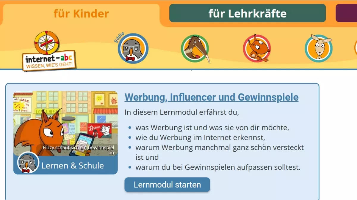 Screenshot Internet-ABC