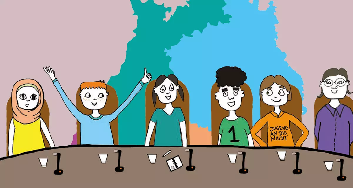Symbolbild Jugendbeteiligung, Zeichnung: Martina Peao 