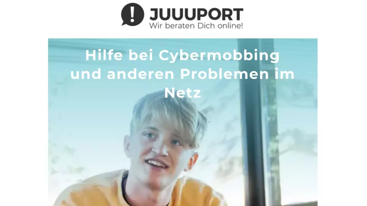 Screenshot JUUUPORT: Beratungsplattform für junge Menschen bei Problemen im Netz 