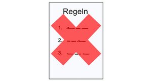 Grafik: Keine Regeln.