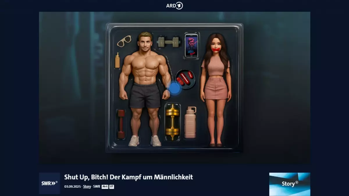 Screenshot ARD-Mediathek: Shut Up, Bitch! Der Kampf um Männlichkeit