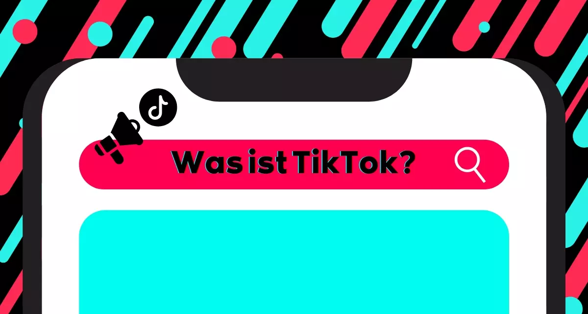 TikTok: Was ist das? Grafik: LpB via Canva. Suchfenster in TikTok auf Smartphone mit der Frage "Was ist das?" Grafik: LpB via Canva.