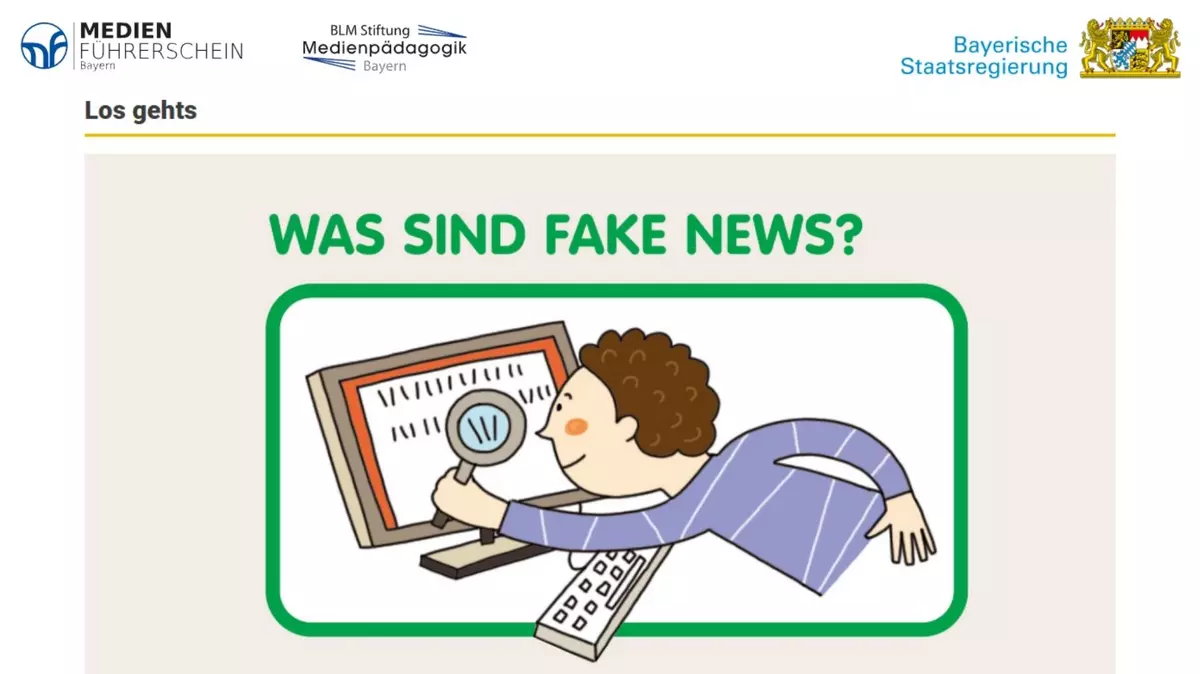 Screenshot: Medienführerschein Bayern: Flimmo: Was sind Fake News?