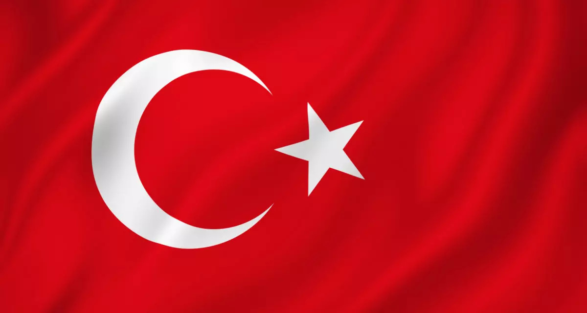 Flagge der Türkei.
