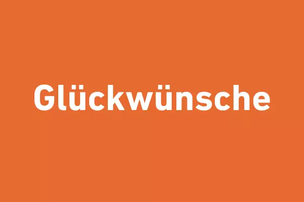 Zu den Glückwünschen