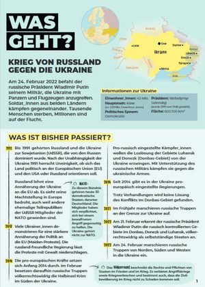 Was geht? Der Krieg Russlands gegen die Ukraine