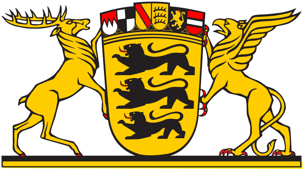 Landeswappen Baden-Württemberg.