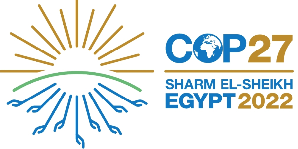 Logo des Weltklimagipfels COP 27 in Ägypten. Grafik: wikimedia.org | Raafat | CC BY-SA 4.0
