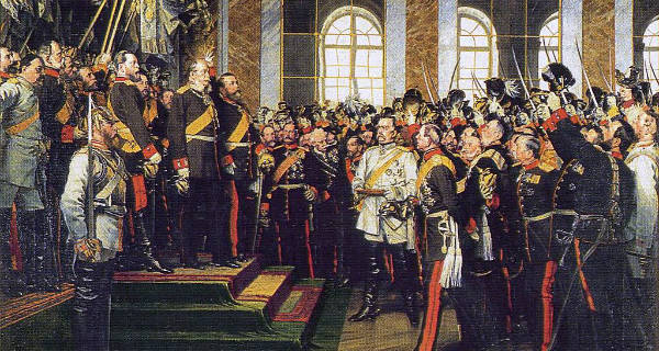 19. Jahrhundert. Gründung des Dt. Kaiserreiches. Quelle: Wikimedia (gemeinfrei)