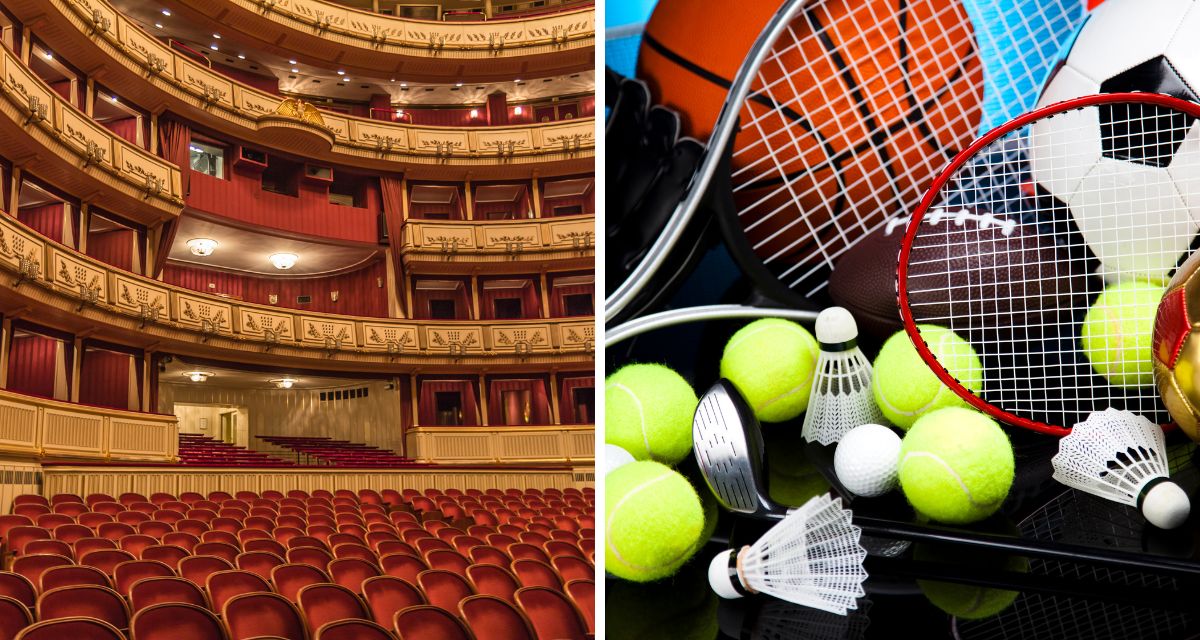 Kultur und Sport, Symbolbild via Canva.