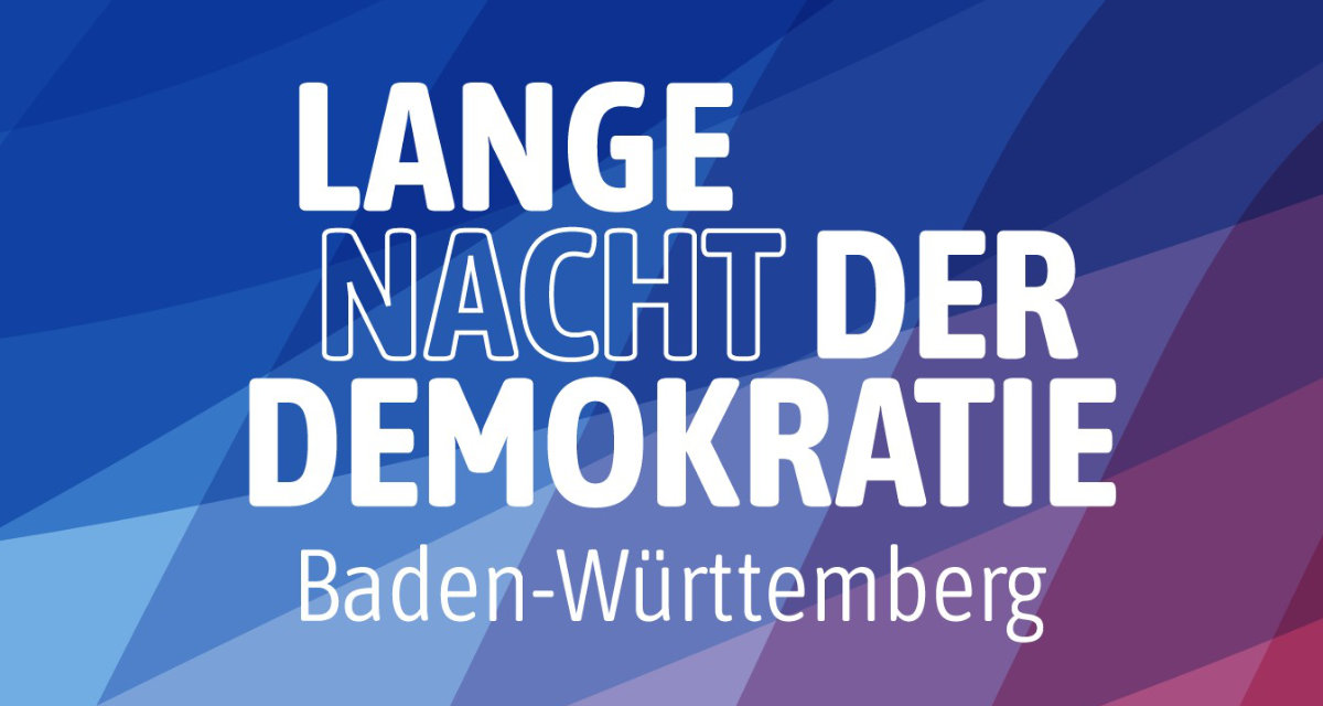 Logo Lange Nacht der Demokratie 2026 / Quelle: https://www.langenachtderdemokratie-bw.de/ Logo Lange Nacht der Demokratie 2026