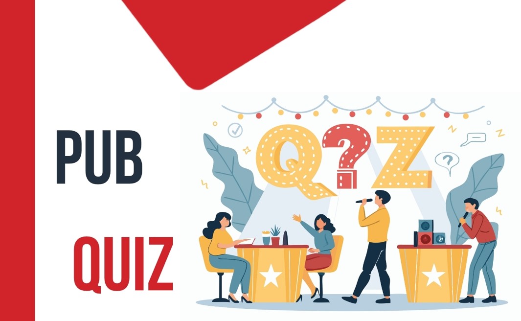 Plakat PubQuiz Grundgesetz - Bibliothek Ladenburg 2026 / Quelle: Grafische Darstellung einer Quiz-Show | Foto: Adobe Stock | takasan Plakat PubQuiz Grundgesetz - Bibliothek Ladenburg 2026