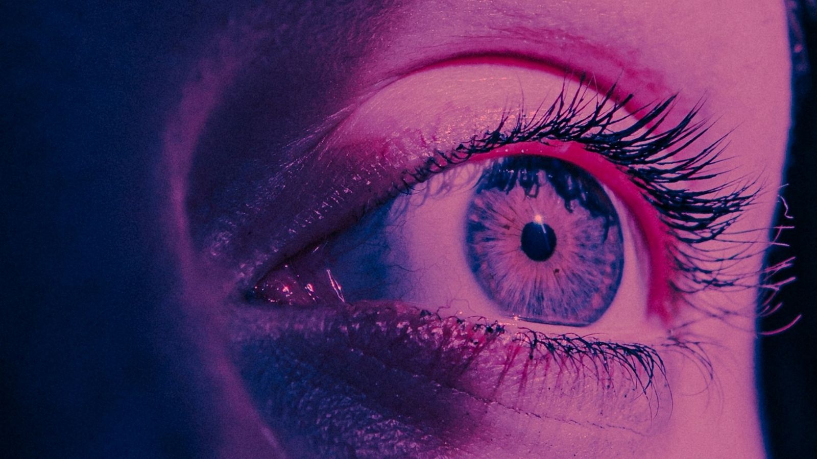 Makrofotografie einer Person mit blauen Augen. / Quelle: Foto: Morgan Vander Hart | Unsplash. Makrofotografie einer Person mit blauen Augen.